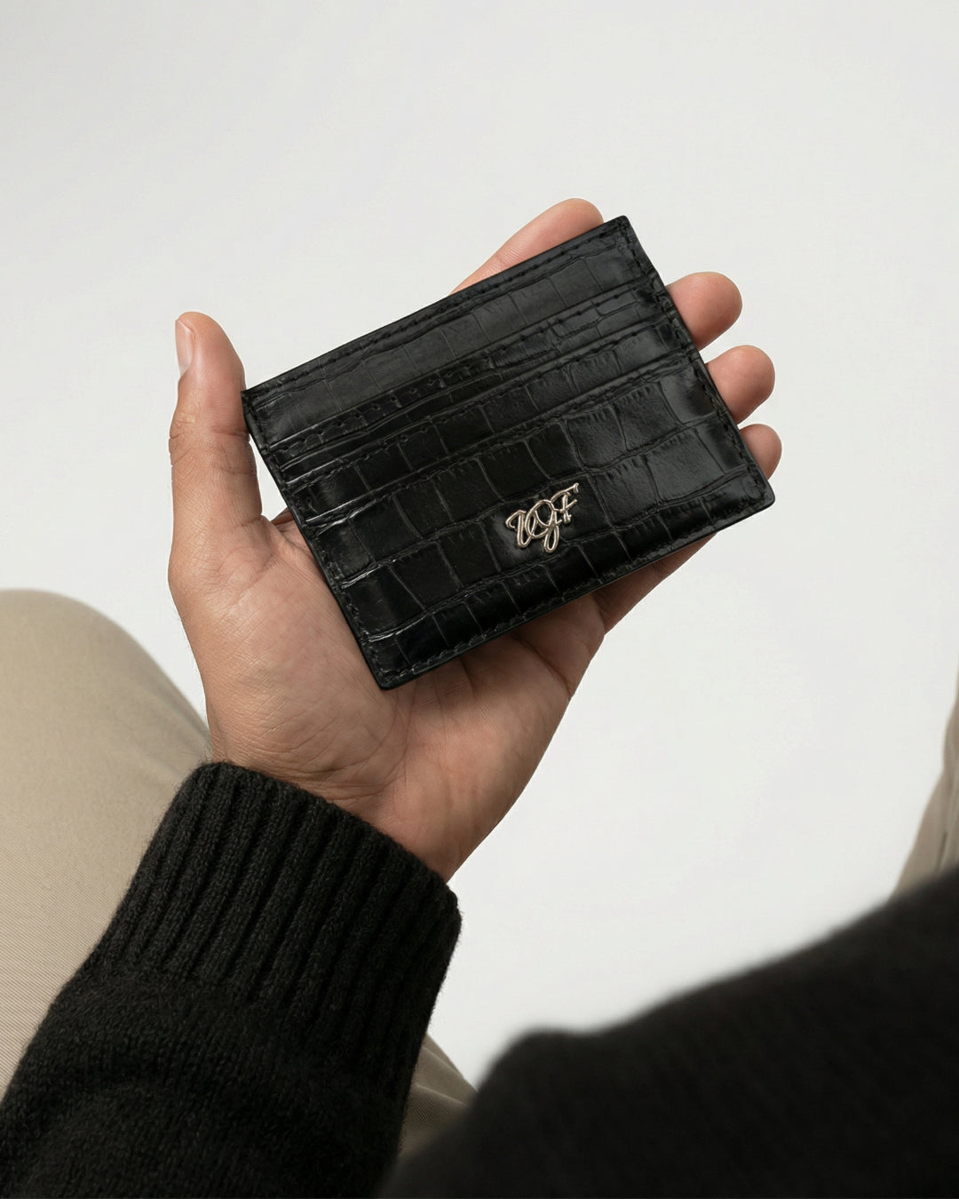 "WGF" Black Cardholder